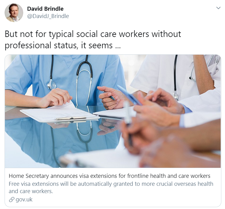 social care tweet